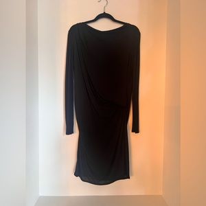 Helmut Lang Gathered Front and Backless Mini Dress Sz M
